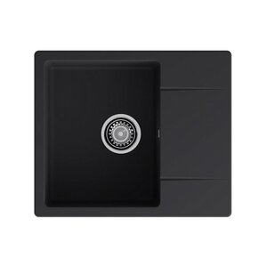 Изображение товара Мойка кухонная GranFest GF-Urban 258L черный, 58 х 49 см, искусственный камень