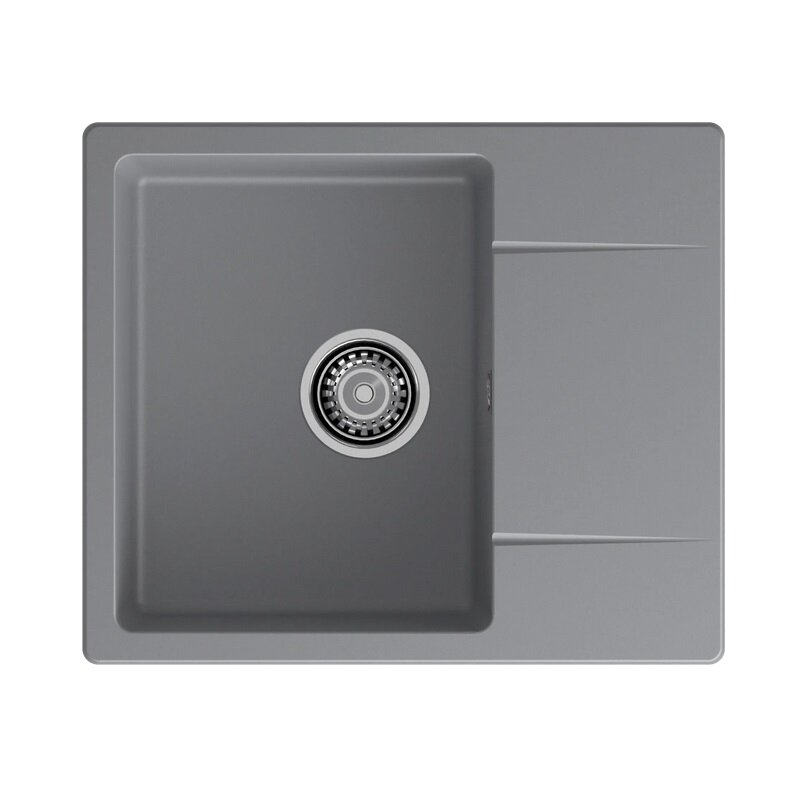 Изображение товара Кухонная мойка GranFest GF-Urban 258L из искусственного камня серый 58х49 см