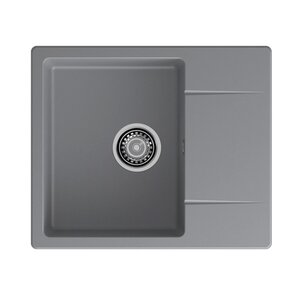 Изображение товара Кухонная мойка GranFest GF-Urban 258L из искусственного камня серый 58х49 см