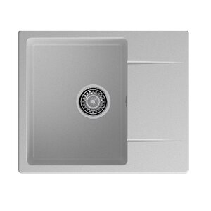 Изображение товара Мойка кухонная GranFest GF-Urban 258L серый, 58 х 49 см, искусственный камень