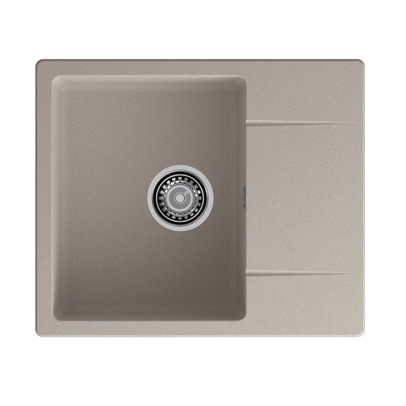 Изображение товара Кухонная мойка GranFest GF-Urban 258L из искусственного камня бежевый 58x49 см