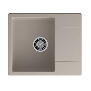 Изображение товара Мойка кухонная GranFest GF-Urban 258L песочный, 58 х 49 см, искусственный камень