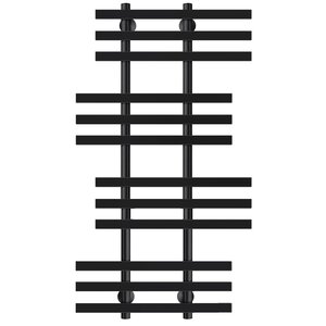 Изображение товара Полотенцесушитель водяной Secado Понтида 6, 4673739227947, ширина 60 см, высота 120 см, черный матовый, 120x20x60