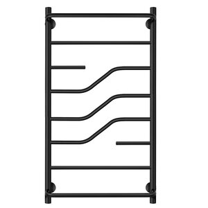Изображение товара Полотенцесушитель водяной Secado Риволи СП, 4673739228401, ширина 60 см, высота 100 см, с полкой, черный матовый