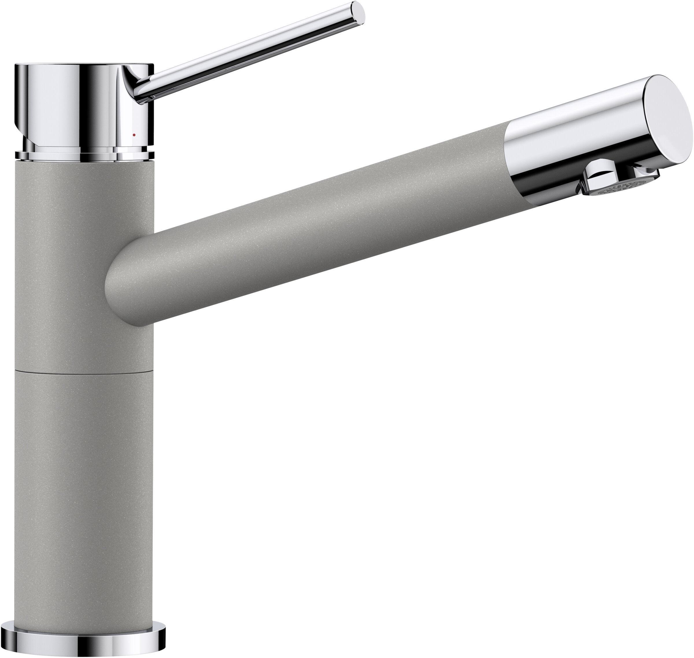 Изображение товара Кухонный смеситель Blanco Alta Compact 515316 хром/гранит 360° вращение