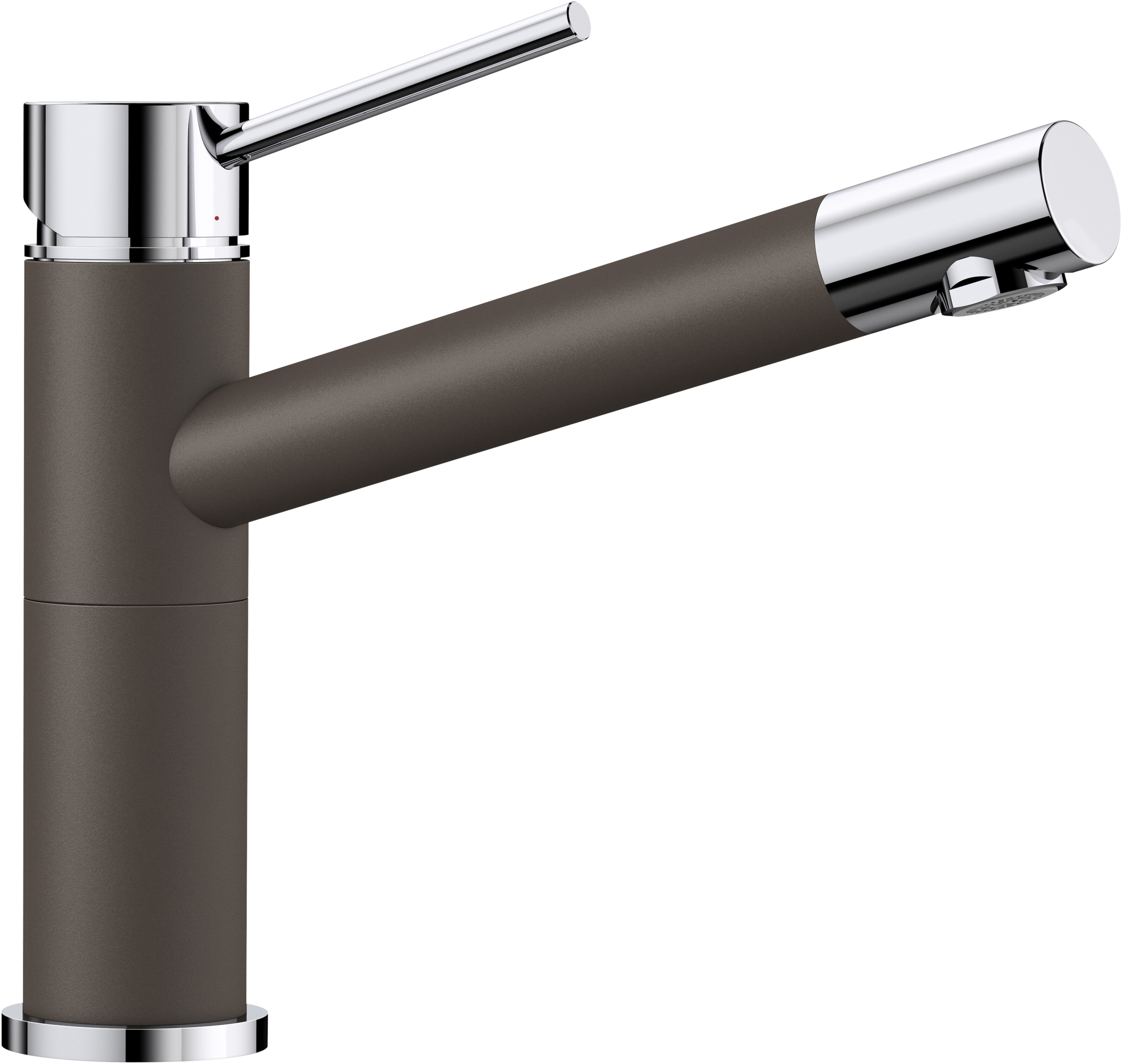 Изображение товара Смеситель Blanco Alta Compact 515324 хром / кофе - однорычажный смеситель