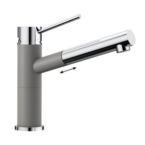 Изображение товара Смеситель Blanco Alta-S Compact 515326 хром  /алюметаллик