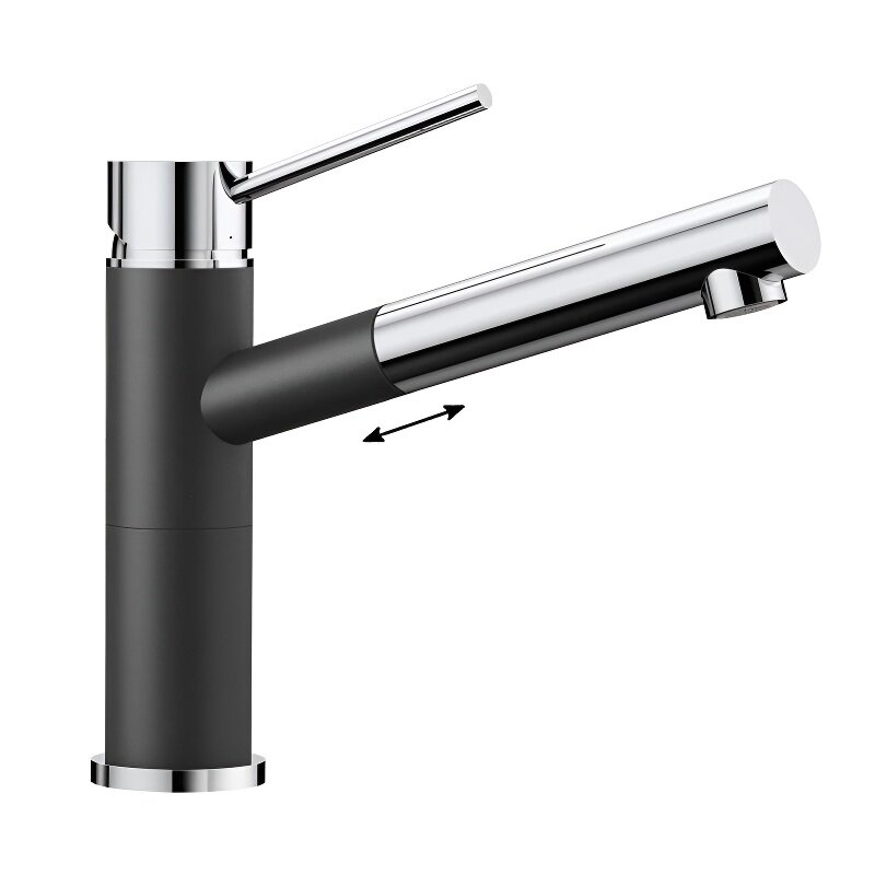 Изображение товара Смеситель Blanco Alta-S Compact 515333 хром / графит