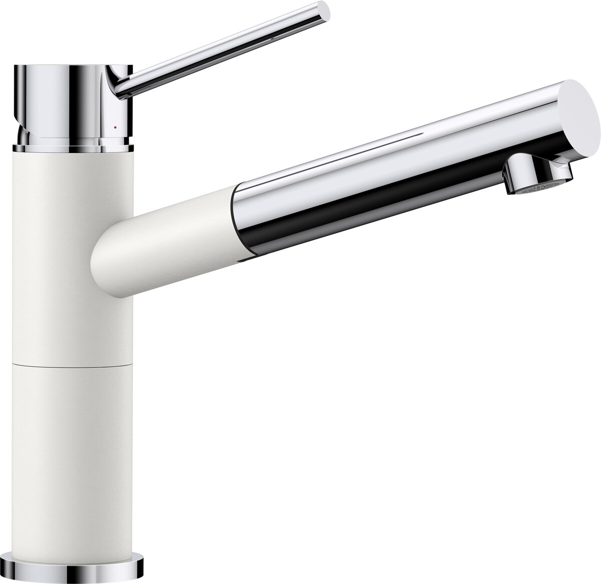 Изображение товара Смеситель Blanco Alta-S Compact 515327 хром / белый