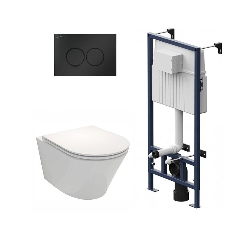 Изображение товара Инсталляция Am.Pm ProC с унитазом Jacob Delafon Rodin+ и крышкой микролифт