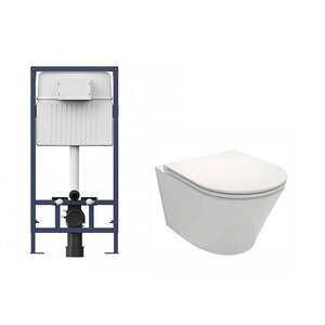 Изображение товара Инсталляция Am.Pm ProC с унитазом Jacob Delafon Rodin+, крышка микролифт, I012707/EDY102-00/E23280-00