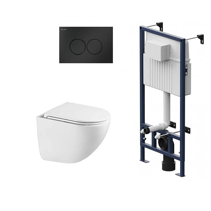 Изображение товара Подвесной унитаз безободковый Vincea Bien с инсталляцией Am.Pm ProC и крышкой микролифт Изображение товара Подвесной унитаз безободковый Vincea Bien с инсталляцией Am.Pm ProC и крышкой микролифт