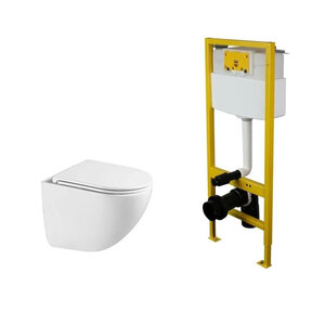 Изображение товара Инсталляция Elsen с подвесным безободковым унитазом Vincea Bien, крышка микролифт, EIN500.1120/VT1-51T