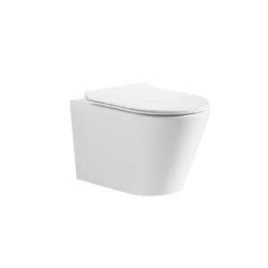 Изображение товара Подвесной унитаз Ceruttispa Faro Aria Tornado CT10833, безободковый, сиденье с микролифтом, белый глянцевый