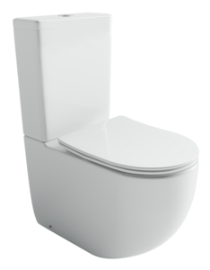 Изображение товара Напольный унитаз Ceramicanova Metropol CN4001T-B/CN4001-T белый безободковый с системой Торнадо