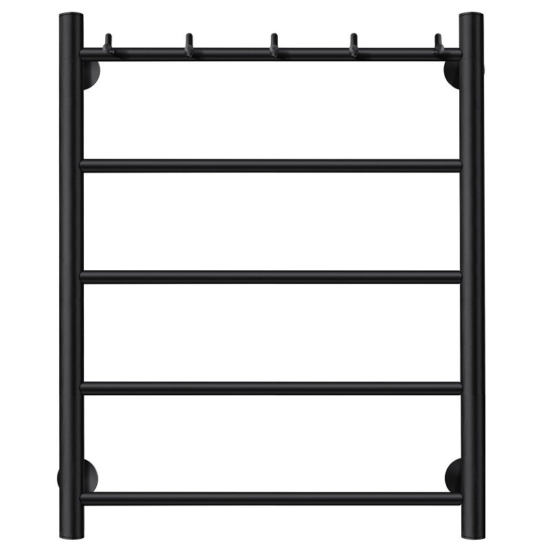 Изображение товара Полотенцесушитель водяной Secado Триада 1 К, 4673739228562, ширина 40 см, высота 60 см, с крючками, черный матовый