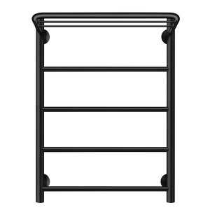 Изображение товара Полотенцесушитель водяной Secado Триада 1 СП, 4673739228685, ширина 40 см, высота 60 см, с полкой, черный матовый