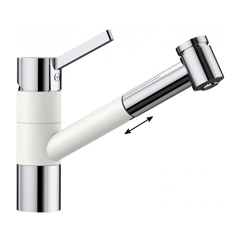 Изображение товара Смеситель Blanco Tivo-S 517613 для кухни с выдвижным изливом и однорычажным управлением