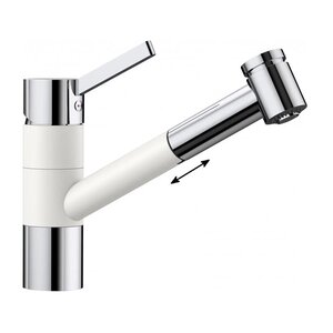 Изображение товара Смеситель Blanco Tivo-S 517613 хром / белый