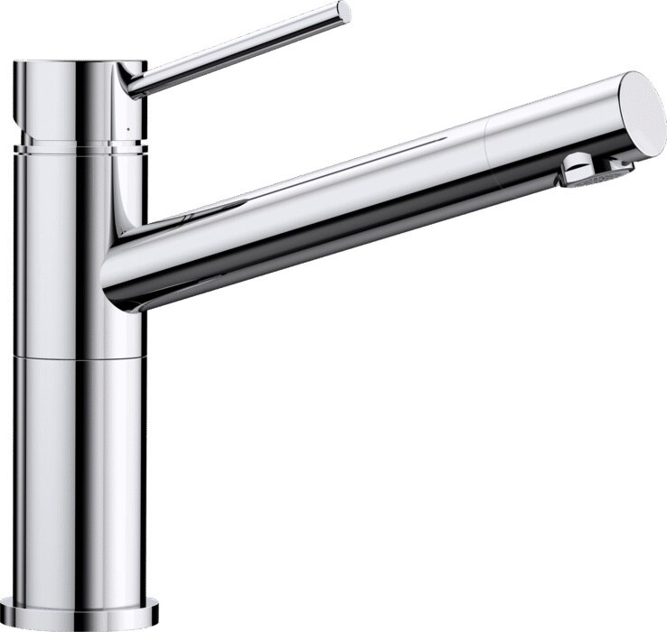 Изображение товара Смеситель Blanco Alta Compact хром для кухонной мойки 20 см вращающийся излив
