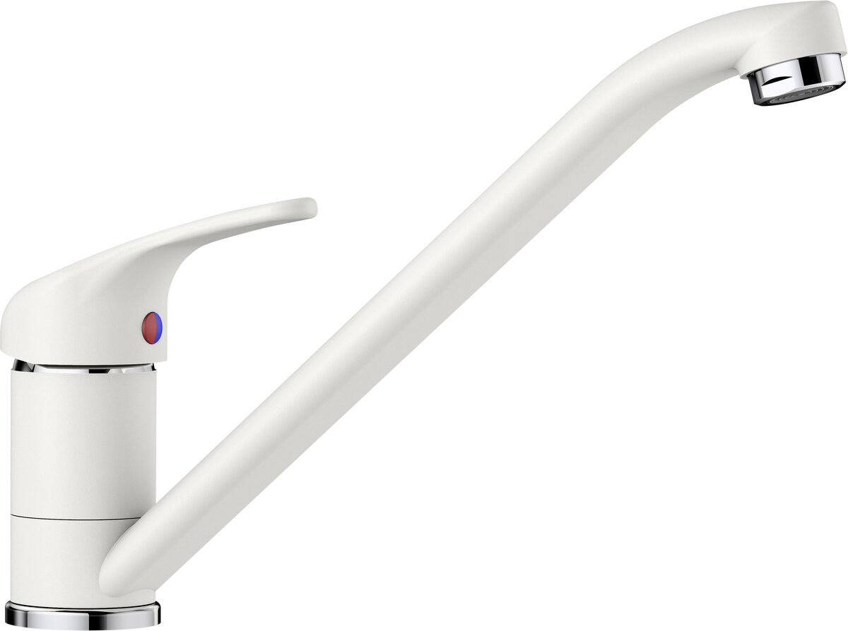 Изображение товара Кухонный смеситель Blanco Daras Silgranit 524182 белый для мойки