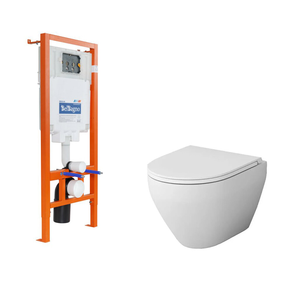 Изображение товара Инсталляция BelBagno BB002-80 для подвесного унитаза AM.PM Spirit V2.0 FlashClean Изображение товара Инсталляция BelBagno BB002-80 для подвесного унитаза AM.PM Spirit V2.0 FlashClean