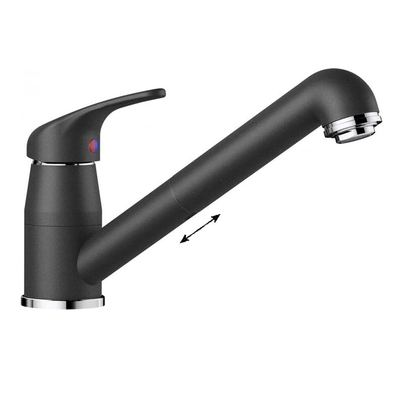 Изображение товара Смеситель Blanco Daras-S 524191 антрацит с выдвижным изливом