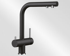 Изображение товара Кухонный смеситель Blanco Fontas II Silgranit антрацит под фильтр питьевой воды