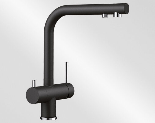 Изображение товара Кухонный смеситель Blanco Fontas II антрацит Silgranit 525139 под фильтр питьевой воды