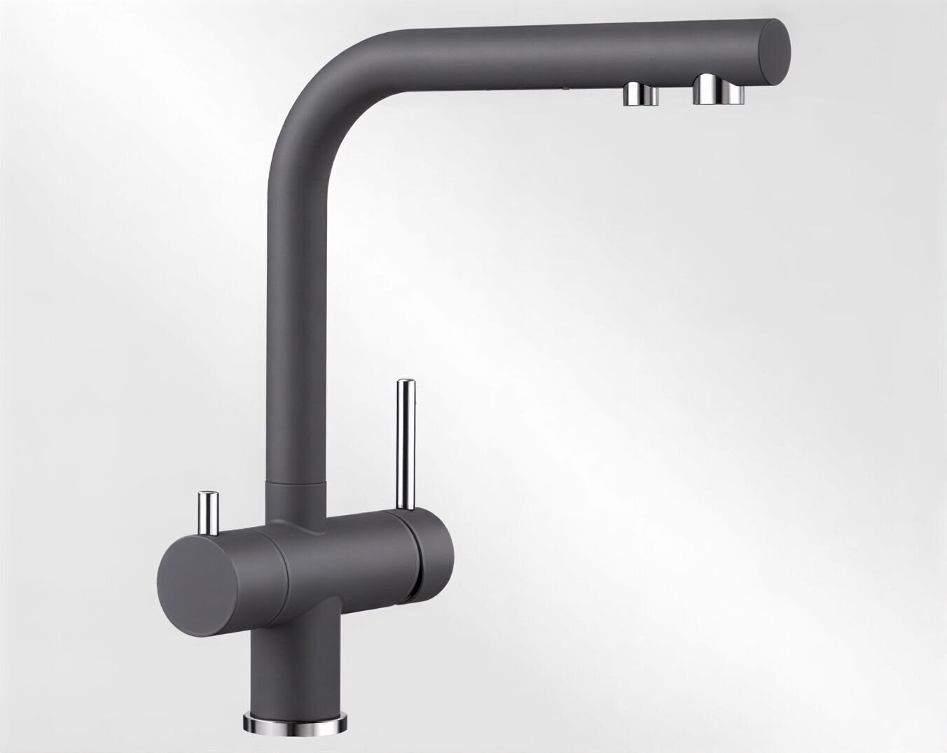 Изображение товара Кухонный смеситель Blanco Fontas Silgranit II 525146 под фильтр питьевой воды, темная скала Изображение товара Кухонный смеситель Blanco Fontas Silgranit II 525146 под фильтр питьевой воды, темная скала