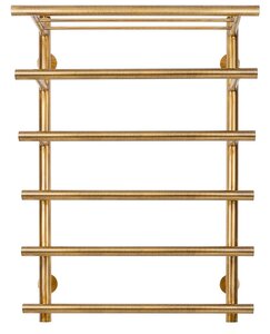 Изображение товара Полотенцесушитель водяной Secado Турин 6, 4673739250334, 60 x 80, ширина 70 см, высота 80 см, бронза, 80x60x70