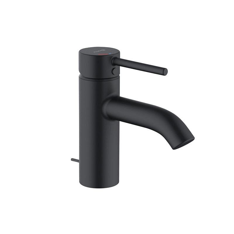 Изображение товара Смеситель для раковины Kludi Bozz 382633976, с донным клапаном, черный матовый Изображение товара Смеситель для раковины Kludi Bozz 382633976, с донным клапаном, черный матовый