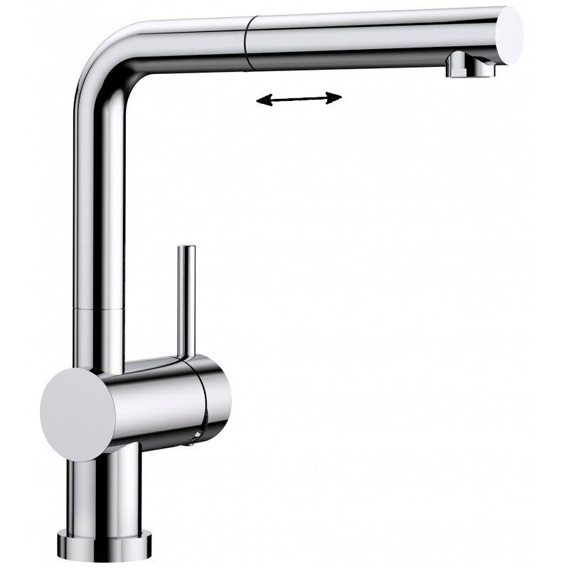 Изображение товара Смеситель для кухонной мойки Blanco Linus-S-F 514023, с механизмом быстрого снятия, хром