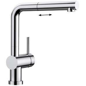 Изображение товара Смеситель для кухонной мойки Blanco Linus-S-F 514023, с механизмом быстрого снятия, хром