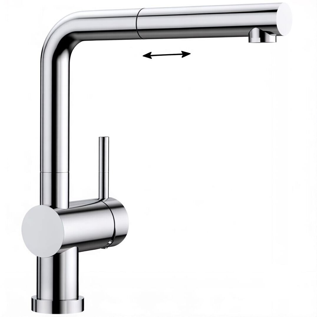Изображение товара Смеситель для кухонной мойки Blanco Linus-S-F 514023, с механизмом быстрого снятия, хром