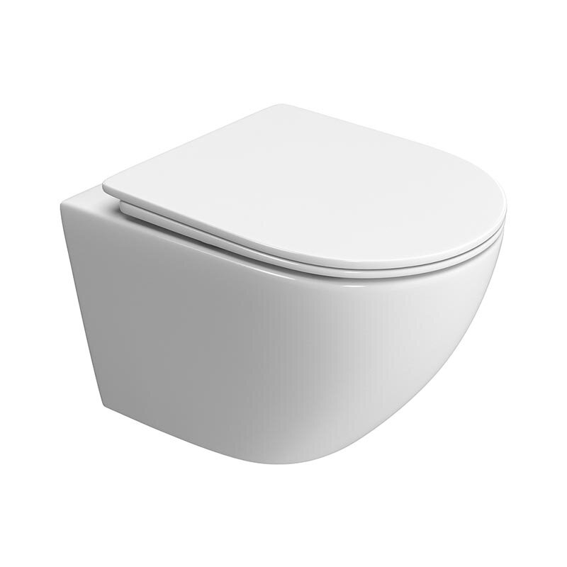 Изображение товара Подвесной унитаз безободковый BelBagno Uno BB5177CH-TOR/SC с сиденьем микролифт