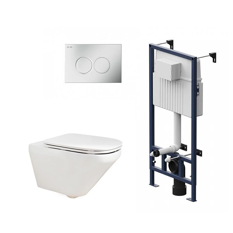 Изображение товара Am.Pm ProC: подвесной комплект с унитазом Jacob Delafon Modern Life, безободковая чаша