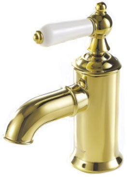 Изображение товара Смеситель для раковины Bravat Art River F175109G с золотым покрытием Германия