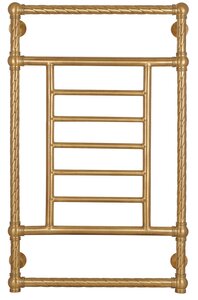 Изображение товара Полотенцесушитель водяной Secado Фалерони 3 Trenza, 4603777477479, 50 x 100, ширина 53.2 см, высота 100 см, бронза