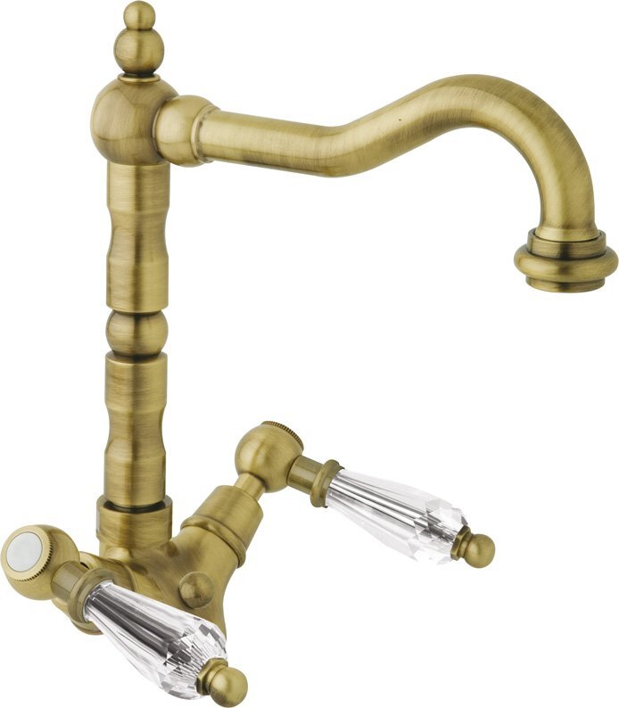 Изображение товара Смеситель Cezares DIAMOND-LS2-02-Sw бронза с Swarovski для раковины