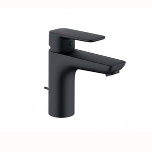 Изображение товара Смеситель для раковины Kludi Pure&Style 402933975 черный матовый с донным клапаном