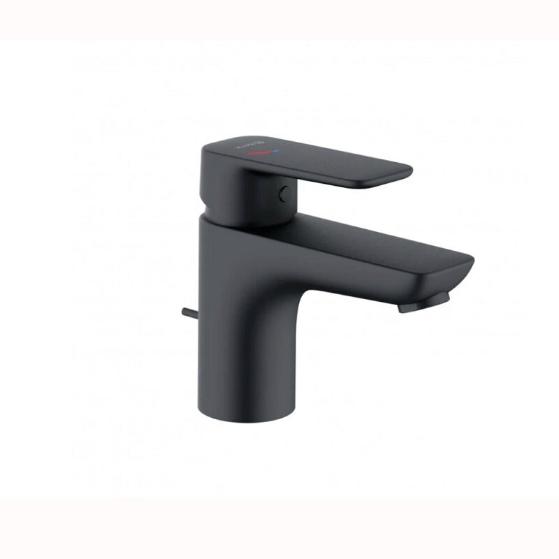 Изображение товара Смеситель для раковины Kludi Pure&Style 403883975 с донным клапаном черный матовый
