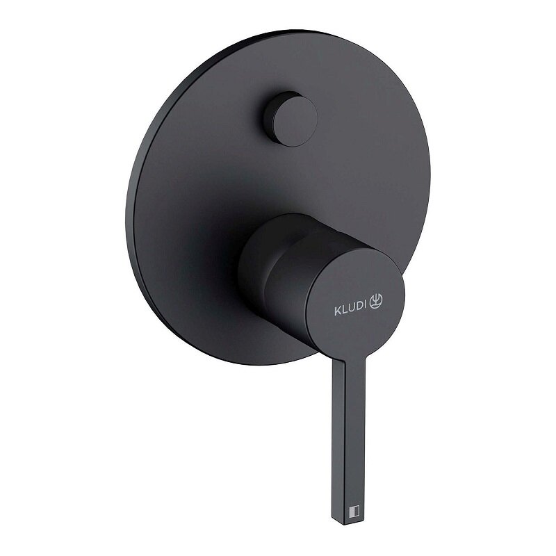 Изображение товара Смеситель Kludi Nova Fonte Puristic черный матовый для ванной и душа