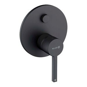 Изображение товара Смеситель для душа Kludi Nova Fonte Puristic черный матовый однорычажный встроенный