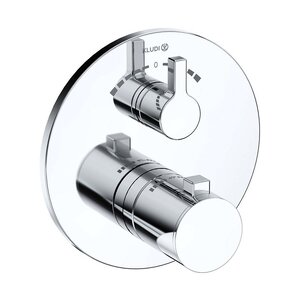 Изображение товара Смеситель для душа Kludi Nova Fonte Puristic 208100515, термостатический, на 2 потребителя, цвет хром