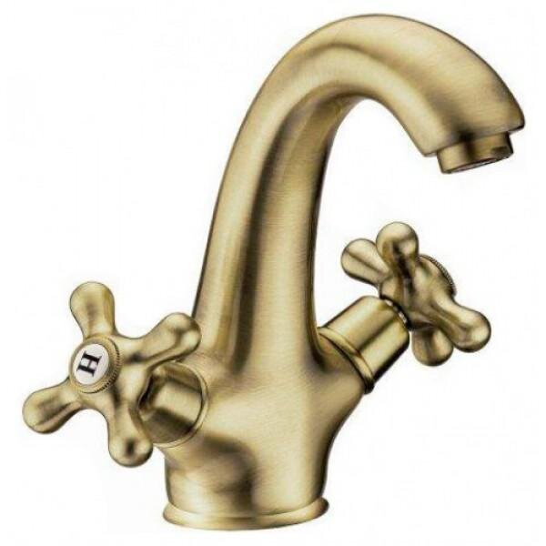 Изображение товара Стильный смеситель Cezares GOLF-LS1-02 для раковины бронза Италия