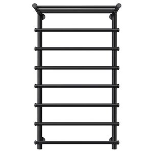 Изображение товара Полотенцесушитель водяной Secado Турин 1 СП, 4673739229590, ширина 60 см, высота 100 см, с полкой, черный матовый, 100x50x60