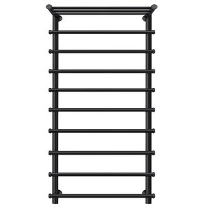 Изображение товара Полотенцесушитель водяной Secado Турин 1 СП, 4673739229637, ширина 70 см, высота 120 см, с полкой, черный матовый, 120x60x70