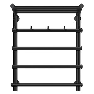 Изображение товара Полотенцесушитель водяной Secado Турин 1 КСП черный матовый 70 см