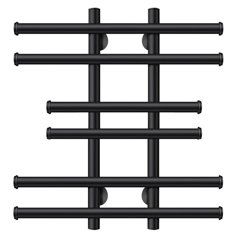 Изображение товара Полотенцесушитель водяной Secado Турин 2, 4673739229767, ширина 60 см, высота 60 см, черный матовый, 60x20x60